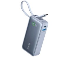 „Anker Innovations Anker Nano“ – išorinė baterija – 10000 mAh – 30 vatų – 3 A – 2 išvesties prievadai (24 kontaktų USB-C, USB) (A1259031)