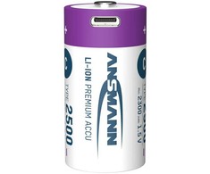 Ansmann ANSMANN 1313-0004 Li-Ion rechargeable batteries Baby C type 2500 (min. 2300 mAh) 2-pack box