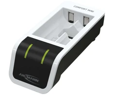 Ansmann Comfort Mini, nikelio-metalo hidrido (NiMH), AA, AAA, 2 vnt., baterijos pridedamos