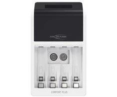 Ansmann Comfort Plus, Nikelio-metalo hidrido (NiMH), Perkrovimas, Perkaitimas, 9 V, AA, AAA, 4 vnt., Pridedamos baterijos