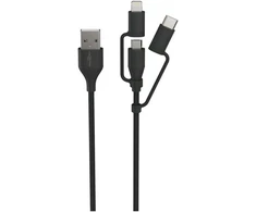 ANSMANN USB 3 viename duomenų / įkrovimo laidas, 120 cm