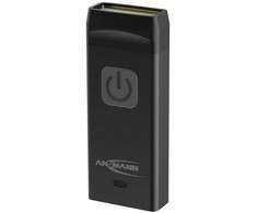 Žibintuvėlis Ansmann Ansmann Keychain light KL80R, Keychain prožektorius, Juodas, Aliuminio, Mygtukai, IPX3, COB LED
