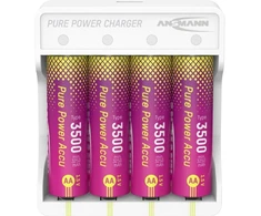 Įkroviklis Ansmann PurePower Charger Set – Includes 4 x AA 3500mAh Batteries