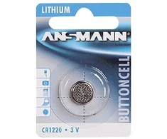 Ansmann ličio CR 1220, 3 V baterija, Vienkartinė baterija, Ličio jonų (Li-Ion), 3 V, 1 vnt., CR 1220