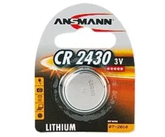 Ansmann Ličio CR 2430, 3 V baterija, Vienkartinė baterija, Ličio jonų (Li-Ion), 3 V, 1 vnt., CR 2430