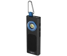 ANSMANN mobilus šviestuvas darbui su COB LED, garsiakalbiu, įkraunamas