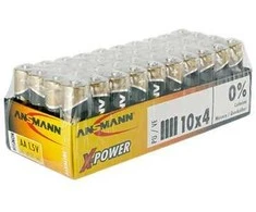Ansmann X-Power Mignon AA, Vienkartinės baterijos, Šarminės, 1,5 V, 4 vnt., Juoda, Auksinė, 50,5 mm