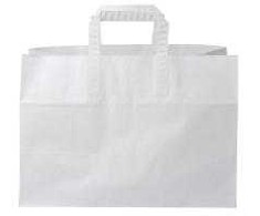 Antalis Nešiojamas maišelis 17 l 350x170x245 mm 80 g su rankenėlėmis, popierinės gėlės, baltas, 200 vnt./kartoninėje dėžėje