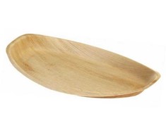 Antalis Indas 41x28x2,5 cm didelis biologiškai skaidus palmių lapas, 4 vnt. pakuotė po 25 vnt. dėžutėje