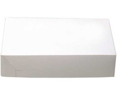 Abena Sulankstoma dėžutė tortui Nr. 2, 230x140x50 mm, baltas popierius, 500 vnt./kartonas