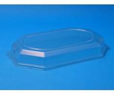 Antalis Dangtelis/t Maitinimo indas vidutinio dydžio ovalus 465x315x63mm skaidrus 50vnt/indelis - (50 vnt.)