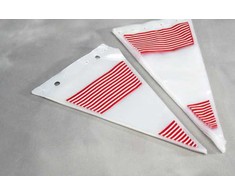 Antalis Skaidrūs konditeriniai maišeliai su raudonomis juostelėmis 240x400mm 1000 vnt./pak. - (1000 vnt.)