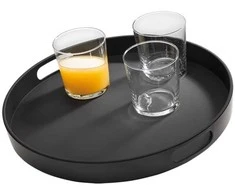 APS Bistro padėklas, juodas, apvalus, Ø 35,5 cm (84045)