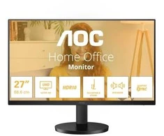 Monitorius AOC U27B3AF 27inch UHD 3840x2160 60Hz HDR10 HDMI 2.0 DisplayPort 1.4 juodas
