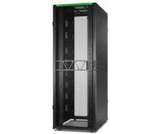 APC „NetShelter SX“ serverių stelažas, 2 kartos, 48U, 2258A x 800P x 1200G mm, su šonais, juodas, laisvai pastatomas stelažas, 48U, 1814 kg, rakto užraktas, reguliuojamos kojelės, 196,3kg