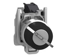 Schneider Electric Jungiklis 2 padėties raktas 22mm juodas 1Z be grįžimo (XB4BG21)