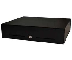 APG Cash Drawer apg Solutions EB237A-BL4541, Elektroninis pinigų stalčius, Plienas, Juoda, 24 V, 446 mm, 410 mm