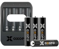 APO Ličio jonų 4xAAA 550mAh baterija su įkrovikliu