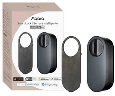 Aqara U200 lite išmanioji durų spyna Matter, Apple Home juoda (EL-D03D)
