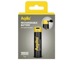 Aqiila įkraunama USB-C baterija, 18650 dydis, 2000 mAh, 3,7 V, 1 vnt. pakuotė