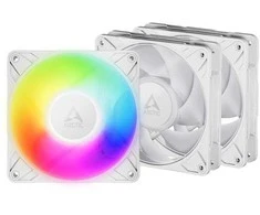 Arctic Cooling ARCTIC P12 PRO PWM PST A-RGB korpuso ventiliatoriai, 4-pin, 120mm, balti, 3vnt.