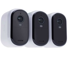Arlo „Essential 3 XL 2K“ apsaugos kamera, 3 kamerų, IP apsaugos kamera, skirta vidaus ir lauko sąlygoms, laidinė ir belaidė, IP65, lubinė/siena, balta