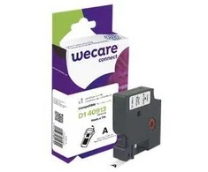 WECARE ARMOR juosta skirta DYMO S0720680, juoda/balta, 9mm x 7m