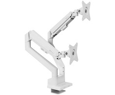 Laikiklis Arozzi Desk Mount | Neo Duo - Gas Spring Monitorius Arm AZ-ALZARE-NEO-DUO-WT | Tilt, Swivel, Rotation | Maximum weight (capacity) 9kg | Baltas