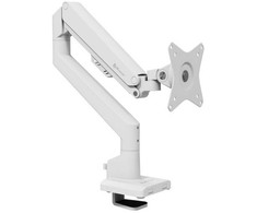 Laikiklis Arozzi Desk Mount | Neo Single - Gas Spring Monitorius Arm AZ-ALZARE-NEO-WT | Tilt, Swivel, Rotation | Maximum weight (capacity) 9kg | Baltas