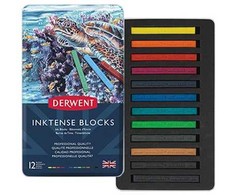 Artequipment DERWENT INKTENSE BLOCK 12 SPALVŲ - RAŠALAS BLOKAIS, uniw