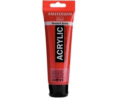 Amsterdam Akriliniai Dažai, Tamsiai Raudoni Ftalatai, 120 ml