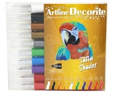 Artline Dekoratyviniai teptukai metaliniai, 10 vnt. rinkinys