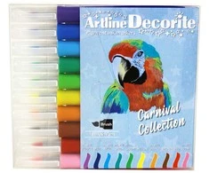 Artline „Decorite“ pastelinių dažų teptukų rinkinys, 10 vnt.