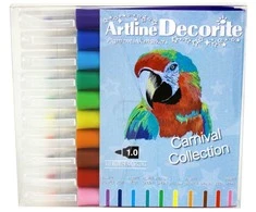 Artline „Decorite“ kulkinės spalvos pastelinių pieštukų rinkinys, 10 vnt.