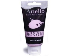 Artmax Artello akriliniai dažai 75ml pastelinė rožinė