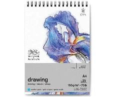 Artmax Piešimo bloknotas vidutinio grūdėtumo paviršius A4 150g, 25 lapai
