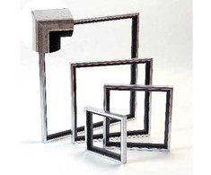 Ramka SmartMax Svæveramme træ antik-silverlook 50x50