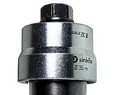 Wareco „SinkFix“ dvigubų kriauklių įrankis – skylėms gręžti plieninėse kriauklėse Ø32 ir Ø35 mm (apverčiamas)