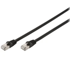 Assmann Digitus CAT 6 S/FTP lauko tinklo kabelis, PE, 5 m, Cat6, S/FTP (S-STP), RJ-45, RJ-45, juodas