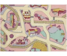 Associated Weavers Žaidimų kilimėlis automobiliui, rožinis, smėlis, 95 x 133 cm