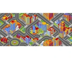 Associated Weavers Žaidimų kilimėlis automobiliui, didelis miestas, 140 x 200 cm