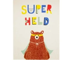 Associated Weavers Vaikiškas kilimas „Superhero Bear De Luxe“ 95x125