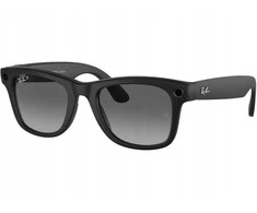 Asus „RayBan Meta Wayfarer“ matinės juodos/gradiento grafito poliarizuoti akiniai