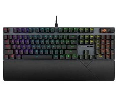 Klaviatūra ASUS ROG Strix Scope II X, Full-size (100%), su laidu, USB, Mechaninė, RGB LED, Juodas