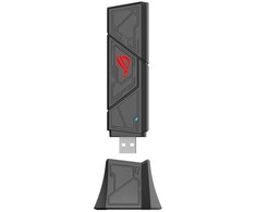 ASUS ROG USB-BE92 Wifi 7 BE6500 trijų dažnių USB adapteris, Belaidis, USB, WLAN, Wi-Fi 7 (802.11be), 6500 Mbit/s, Juoda