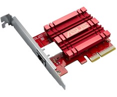 ASUS XG-C100C V3, Vidinis, Vielinis, PCI Express, Ethernet, 10000 Mbit/s, Raudona