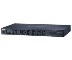 ATEN 1U 16A 8 lizdų valdomas banko matuoklis PDU + Nemokama Eco PDU valdymo programinė įranga, Stebimas, 1U, Horizontalus, Metalas, Juoda, 8 kintamosios srovės lizdai