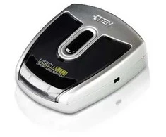 ATEN 2 prievadų USB 2.0 periferinis komutatorius, plastikas, 0–40 °C, -20–60 °C, 0–80 %, 71,8 mm, 65,8 mm