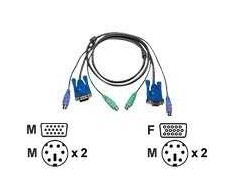 ATEN 2L5005P, 5 m, PS/2, PS/2, VGA, VGA, 2xPS/2, VGA, 2xPS/2