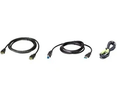 ATEN 2L-7D02UHX3 kabelis KVM Juodas 1,8 m